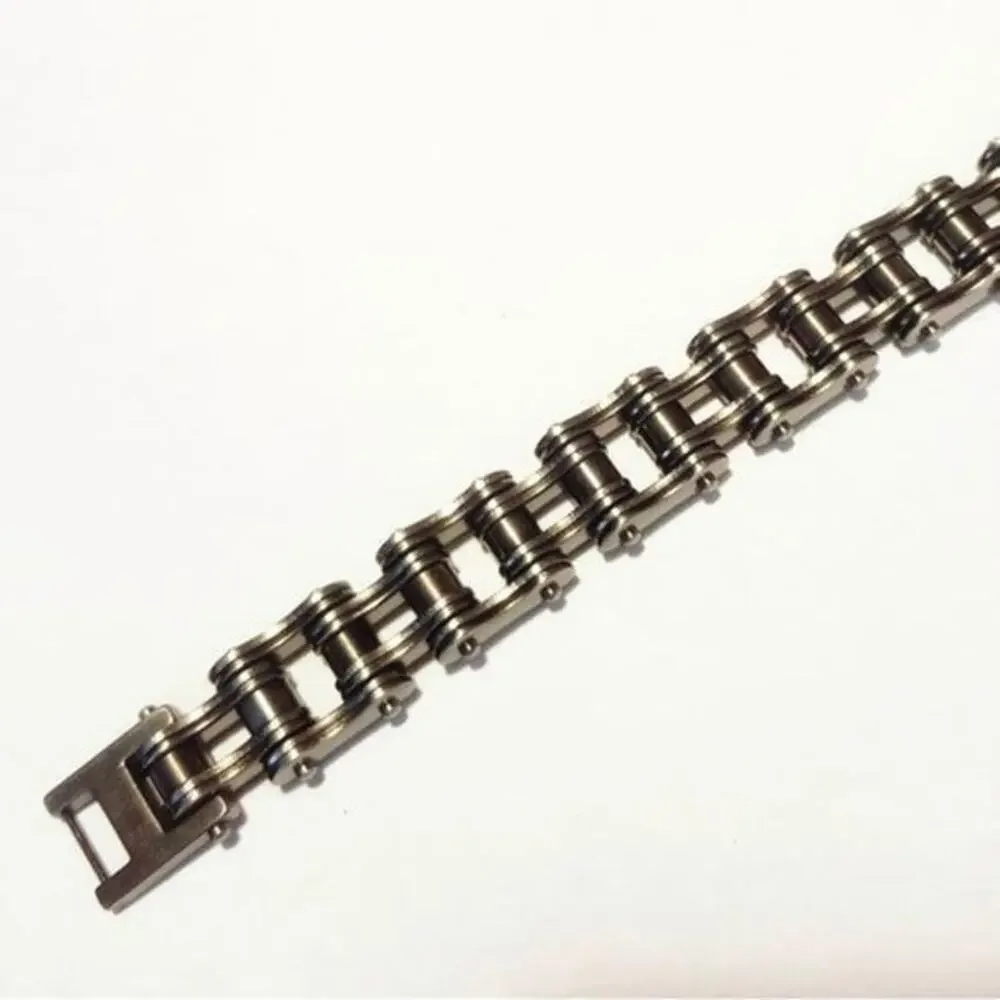New stainless steel‎ bike chain bracelet 9 inches